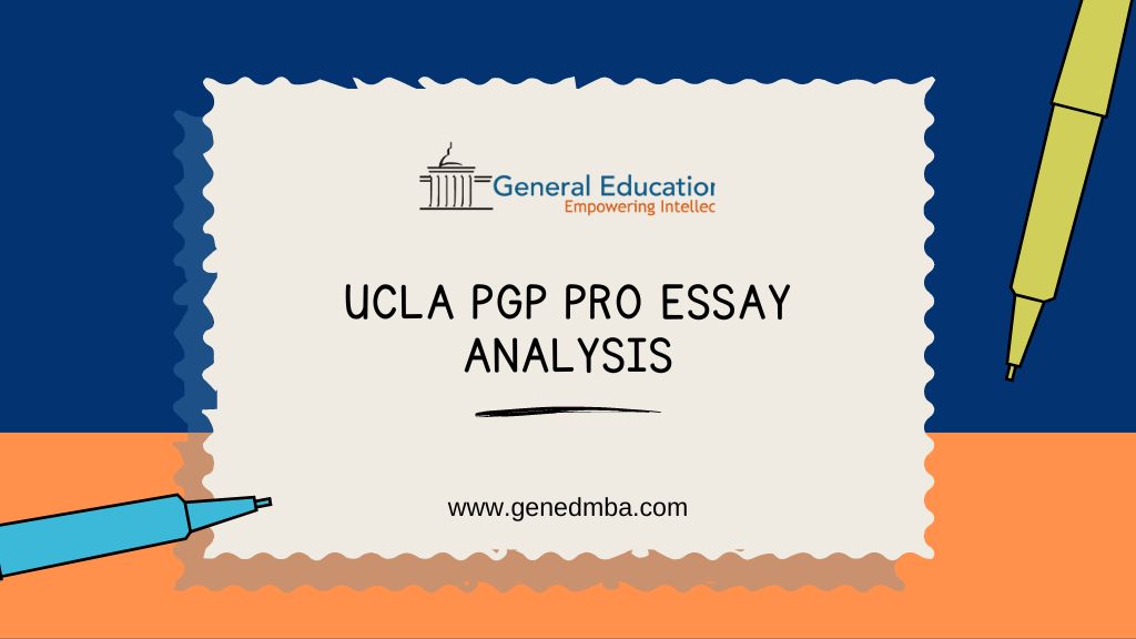 UCLA pgp pro essay analysis