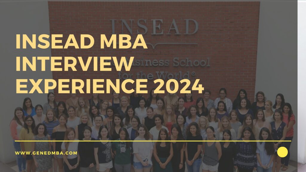 INSEAD MBA interview 
