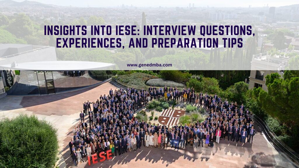 IESE Interview Questions